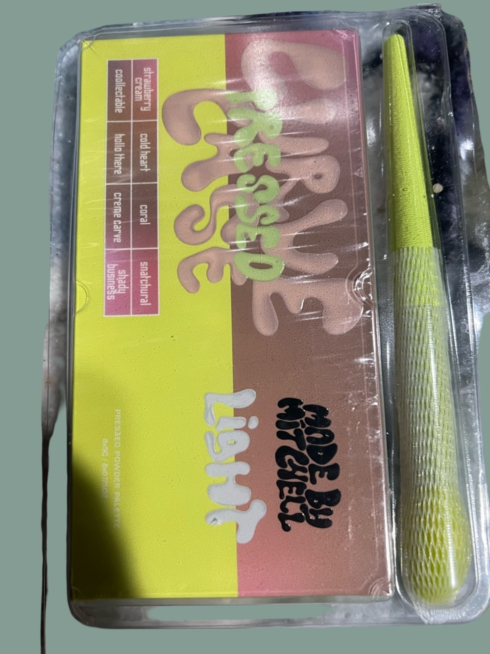 Mitchell & Ness Pressed Eyeshadow Palette - Yellow, Pink, Brown